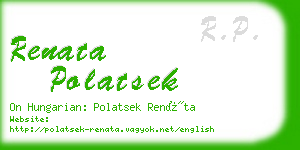 renata polatsek business card